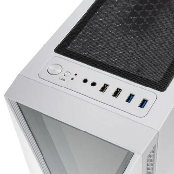 Kolink Void ARGB Cristal Templado USB 3.0 Blanca