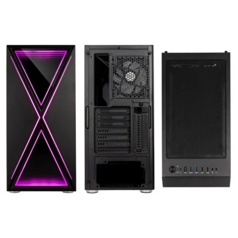 Kolink Void X ARGB Cristal Templado USB 3.0 Negra