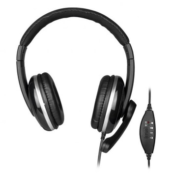 NGS Vox 800 Auriculares USB con Micrófono Negros