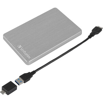 Disco Duro Verbatim Store n Go Alu Slim 2.5" 2TB USB-C/3.1 Plata