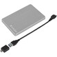 Disco Duro Verbatim Store n Go Alu Slim 2.5" 2TB USB-C/3.1 Plata