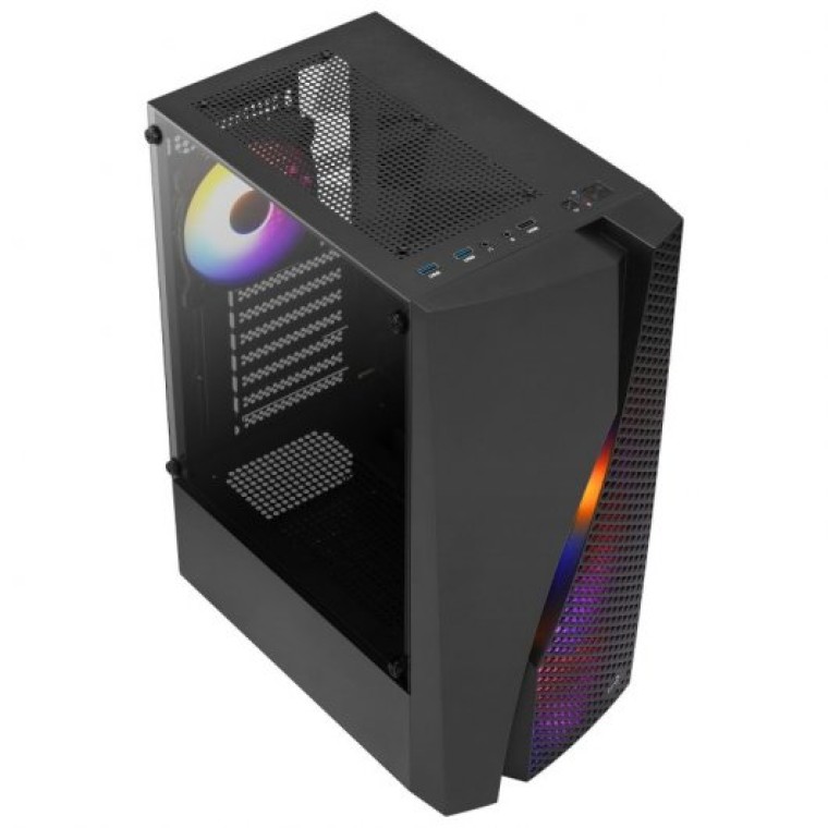 Aerocool Wave BKV2 Cristal Templado USB 3.0 Negra