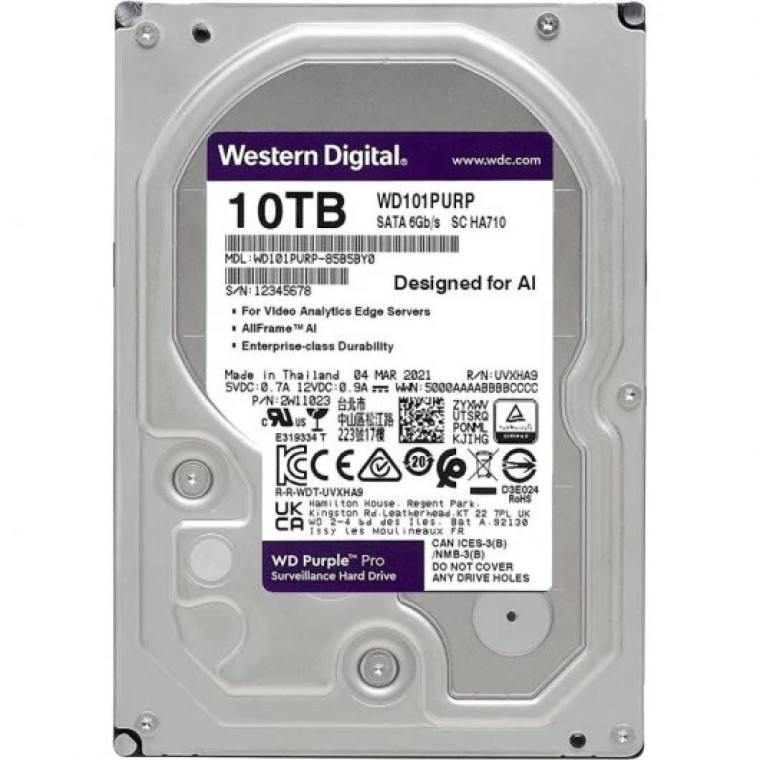 WD Purple Pro 3.5" 10TB SATA 3