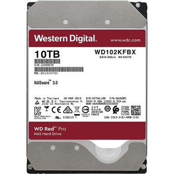 WD Red Pro 3.5" 10TB NAS SATA 3 WD Red Pro 3.5" 10TB NAS SATA 3