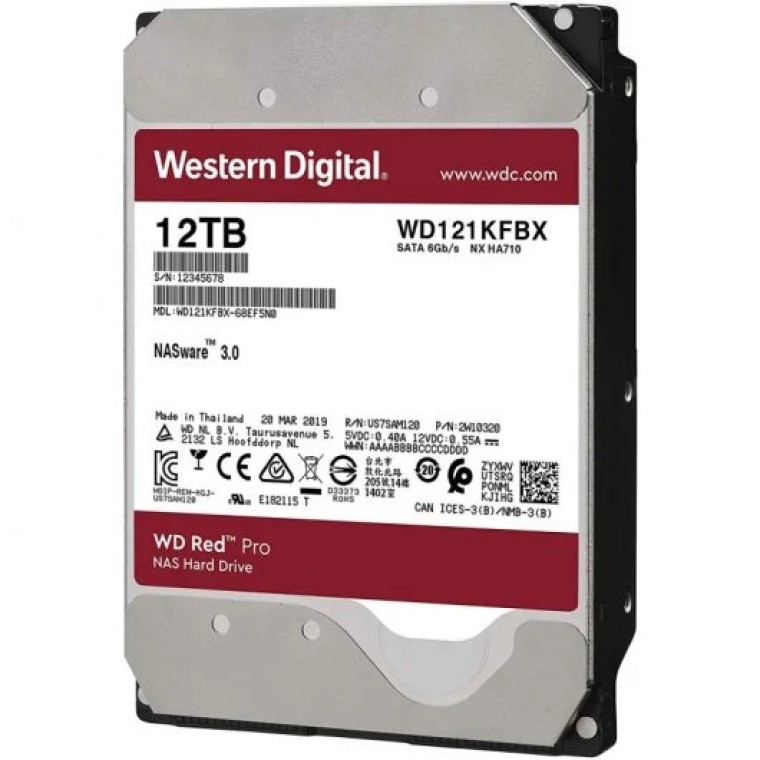 WD Red Pro 3.5" 12TB NAS SATA3