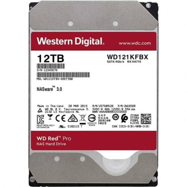 WD Red Pro 3.5" 12TB NAS SATA3