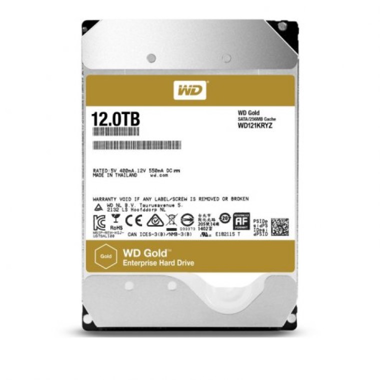 WD Gold 3.5" 12TB SATA 3