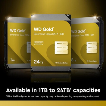 Disco Duro WD Gold 3.5" 24TB 7200rpm SATA 3