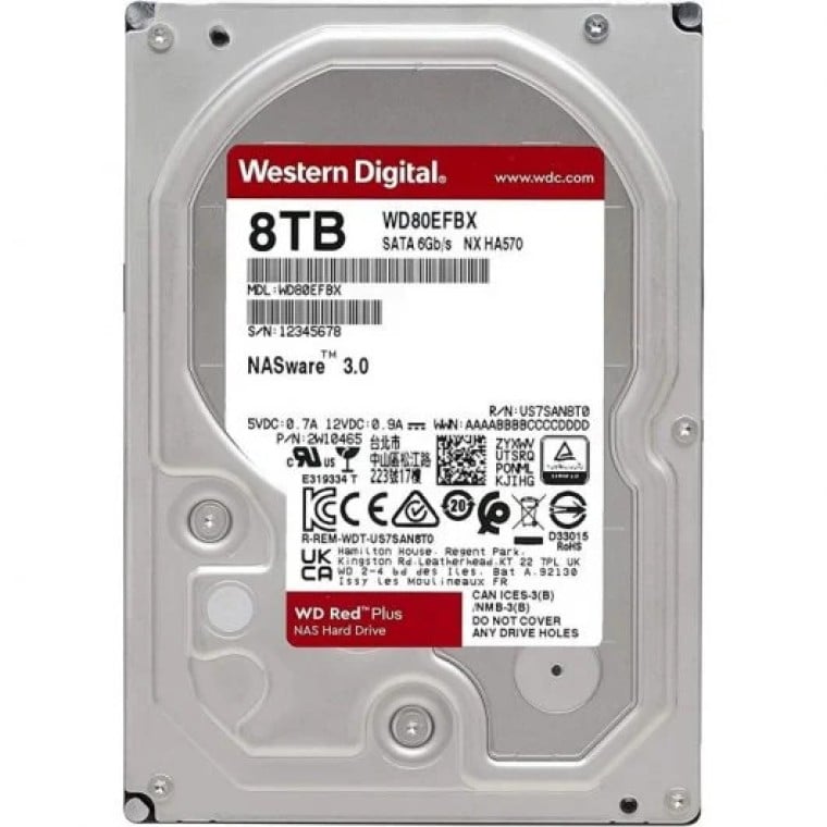 WD Red Plus 3.5" 8TB NAS SATA 3