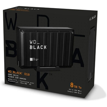 WD Black D10 Game Drive 8TB USB 3.2 WD Black D10 Game Drive 8TB USB 3.2