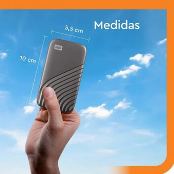 WD My Passport SSD 4TB USB-C Gris WD My Passport SSD 4TB USB-C Gris
