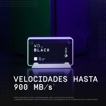 WD Black D30 Disco Duro Externo para XBOX SSD 1TB USB-C Negro