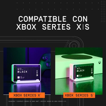 WD Black D30 Disco Duro Externo para XBOX SSD 1TB USB-C Negro