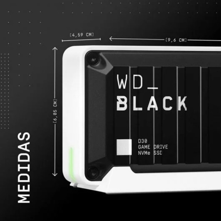 WD Black D30 Game Drive 1TB USB-C para Xbox Series/PlayStation 5