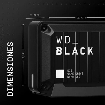 WD Black D30 Game Drive 2TB USB-C para Xbox Series/PlayStation 5