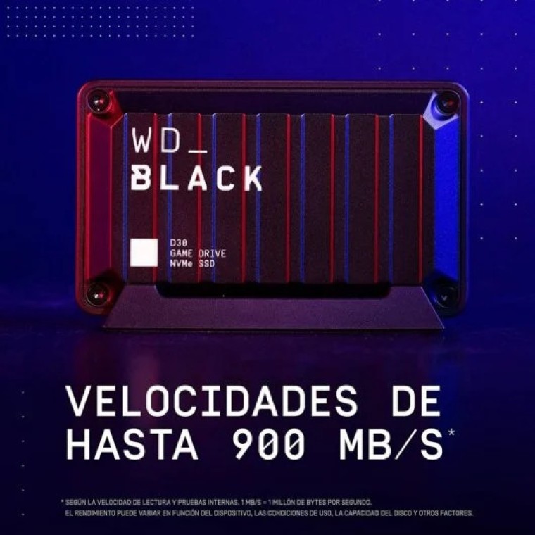 WD Black D30 Game Drive 2TB USB-C para Xbox Series/PlayStation 5