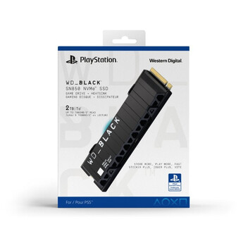 Disco Duro WD Black SN850 2TB SSD M.2 2280 PCIe Gen4 x4 NVMe con Licencia Oficial para Consolas PS5