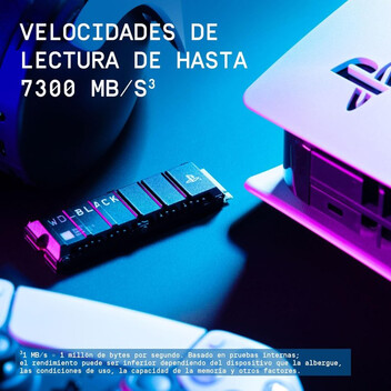 Disco Duro WD Black SN850P 4TB SSD M.2 PCI Express 4.0 NVMe Licencia Oficial PS5
