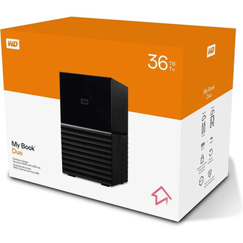 Western Digital My Book Duo 36TB USB 3.1/USB-C Negro Western Digital My Book Duo 36TB USB 3.1/USB-C Negro