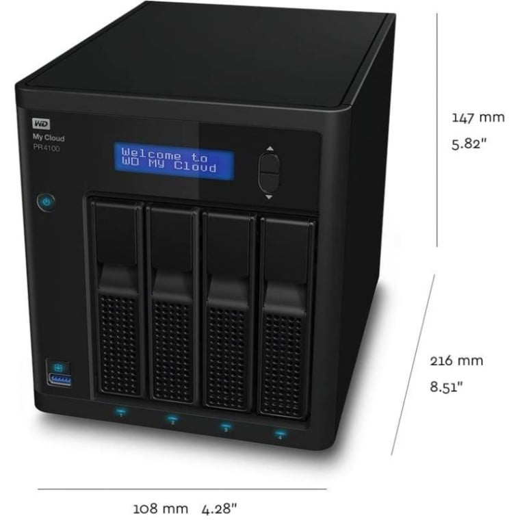 WD My Cloud Pro Series PR4100 Servidor NAS 16TB 4 Bahías