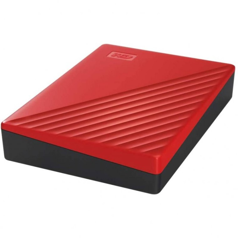 WD My Passport 4TB 2.5" USB 3.1 Rojo