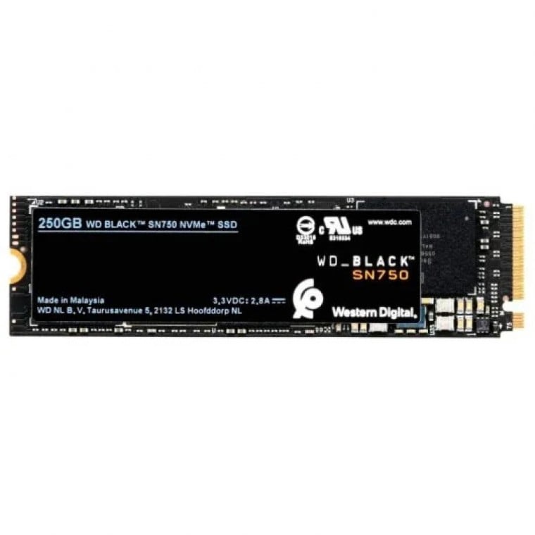 WD Black SN750 SSD 250GB M.2 NVMe 3D Nand PCI Express 3.0