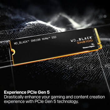 Disco Duro WD Black SN8100 2TB Disco SSD 14900 MB/s M.2 PCIe 5.0 NVMe TLC 3D NAND