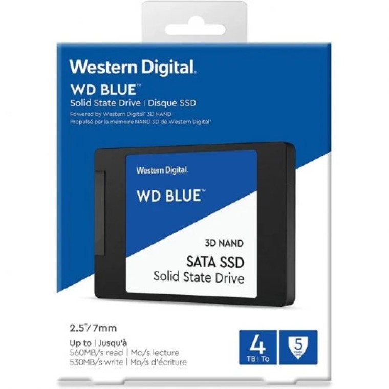 WD Blue 3D NAND SSD 2.5" 4TB SATA3