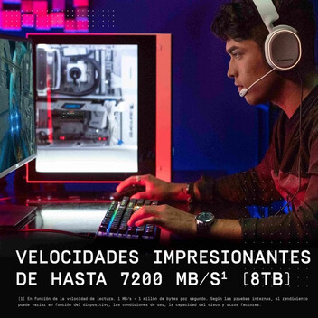 Disco Duro WD Black SN850X 4TB Disco SSD 7300MB/S con Disipador NVMe PCIe 4.0 M.2 Gen4 16GT/s
