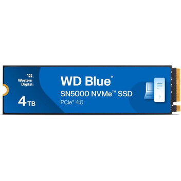 Disco Duro WD Blue SN5000 4TB Disco SSD M.2 PCIe 4.0 NVMe Gen4
