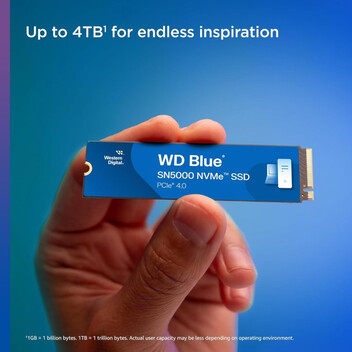 Disco Duro WD Blue SN5000 4TB Disco SSD M.2 PCIe 4.0 NVMe Gen4