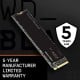 WD Black SN850 500GB SSD NVMe M.2 PCIe 4.0 sin Disipador Térmico