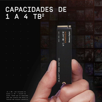 Disco Duro WD Black SN850X 8TB Disco SSD 7200MB/S NVMe PCIe 4.0 M.2 Gen4