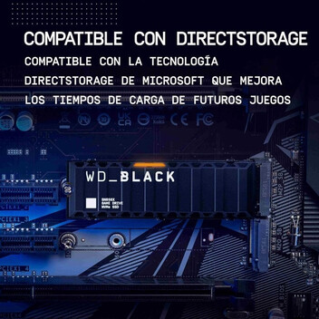 Disco Duro WD Black SN850X 8TB Disco SSD 7200MB/S con Disipador NVMe PCIe 4.0 M.2 Gen4 16GT/s