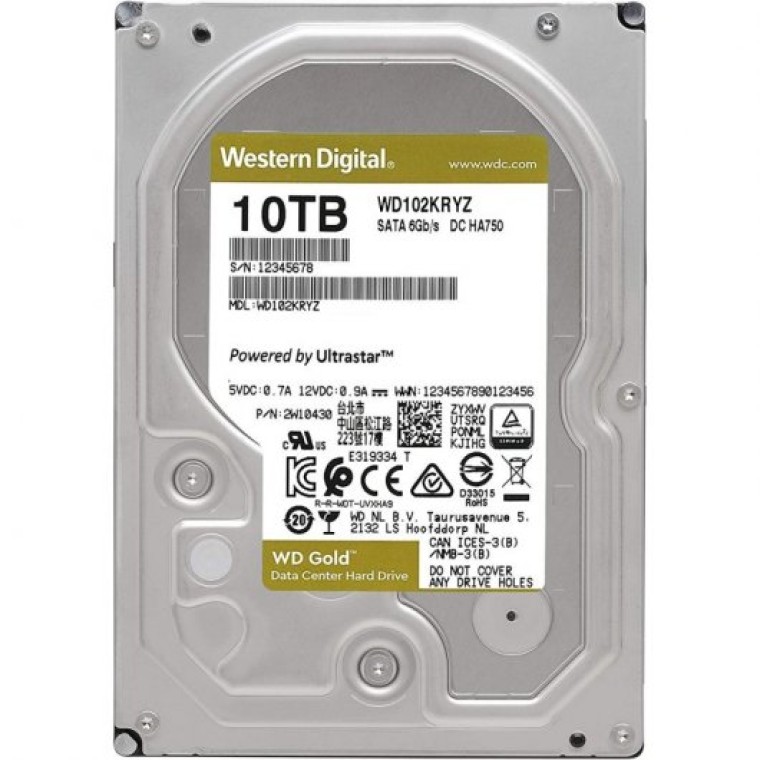 WD Gold 3.5" 10TB SATA 3