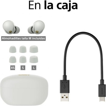 Sony WF-1000XM5 Auriculares Inalámbricos con Cancelación de Ruido Plata Sony WF-1000XM5 Auriculares Inalámbricos con Cancelación de Ruido Plata