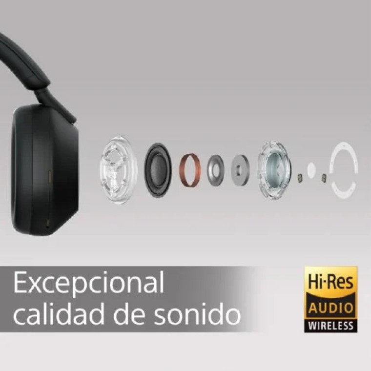 Sony WH1000XM5B.CE7 Auriculares Inalámbricos con Cancelación de Ruido Negros