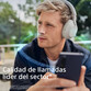 Sony WH1000XM5S.CE7 Auriculares Inalámbricos con Cancelación de Ruido Plata