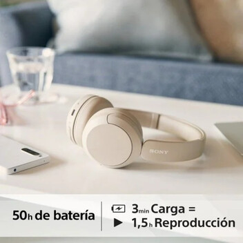 Sony WH-CH520 Auriculares Bluetooth Crema Sony WH-CH520 Auriculares Bluetooth Crema