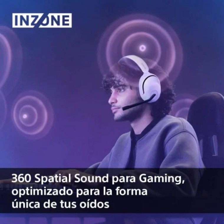 Sony Inzone H5 Auriculares Inalámbricos Gaming Blancos