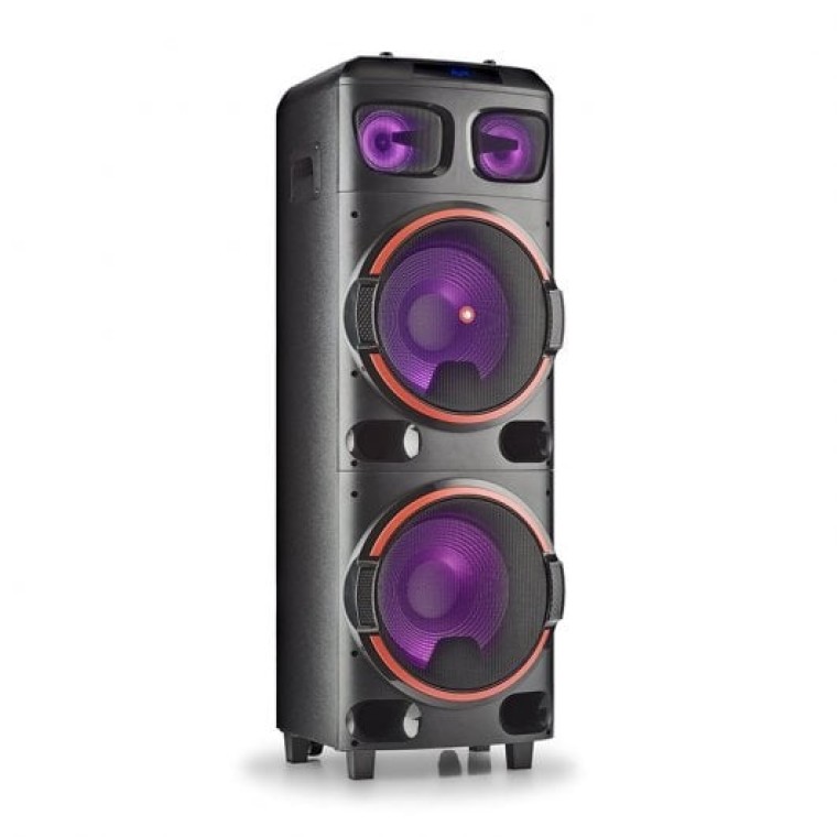 NGS Wild Dub 2 Altavoz Portátil Bluetooth/TWS Doble Subwoofer 12" 800W