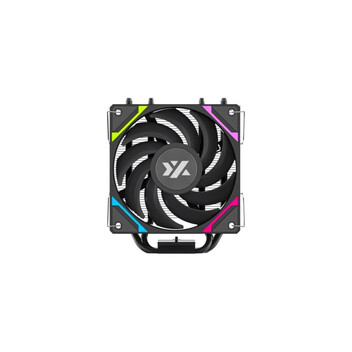 Ventilador CPU Refrigeración Aire XYZ Socket Intel AMD 120mm Thermax 4 Negro A-RGB PWM