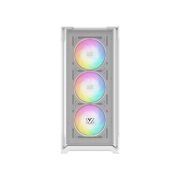 Torre PC Torre XYZ AIRONE 300 X Mesh 6x120mm ARGB Vidrio Templado ATX/USB-C Negra/Blanca