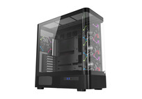 Torre PC Chasis XYZ Quantum 4 Ventiladores A-RGB Cristal Curvo ATX/MATX/MITX USB-C Panorámico