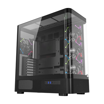 Torre PC Chasis XYZ Quantum 4 Ventiladores A-RGB Cristal Curvo ATX/MATX/MITX USB-C Panorámico
