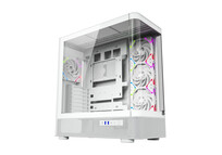 Torre PC Torre XYZ Quantum Doble Cristal Curvo 4xVortex A-RGB ATX/420mm Líquida USB-C Negro/Blanco