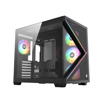 Torre PC Caja ATX XYZ QUBEX Vidrio Templado ARGB USB-C Cubic Mesh Negra/Blanca