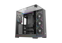 Torre PC Caja Gaming XYZ Tesseract 4 Ventiladores A-RGB/3 Vidrios Templados/ATX/Panel Ultra Panorámi