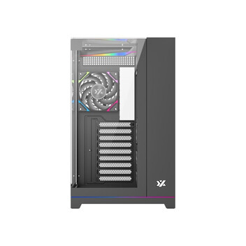 Torre PC Caja Gaming XYZ Tesseract 4 Ventiladores A-RGB/3 Vidrios Templados/ATX/Panel Ultra Panorámi