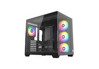 Torre PC Chasis XYZ TESSERACT X ATX Vidrio Templado 7x120mm ARGB PWM Dual Cámara USB-C Negro/Blanco